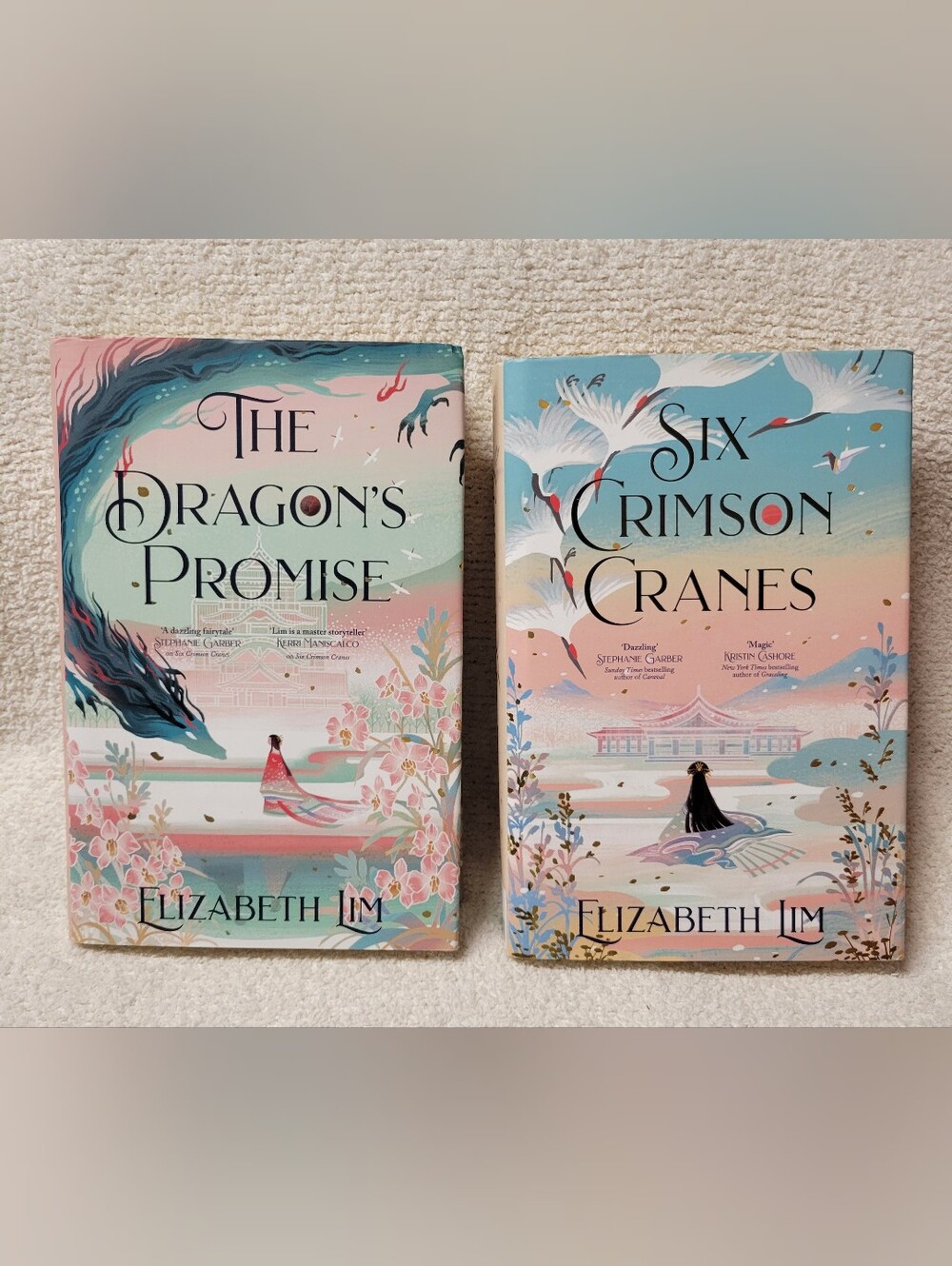 Elizabeth Lim Six Crimson Cranes Dragon's Promise Series Duology Books Hardback